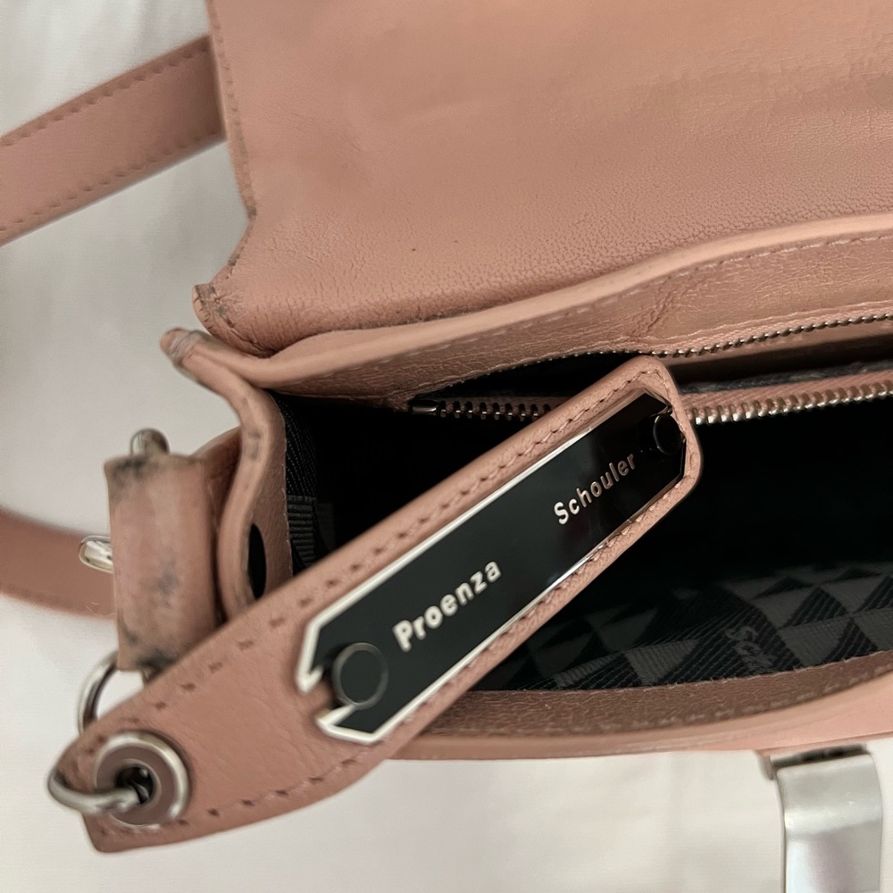 Proenza Schouler PS1 Pink mini crossbody bag with silver hardware - Picture 7 of 12